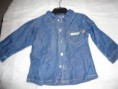 Chemise en jean 12m 2€