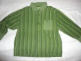 Chemise rayée verte Sergent Major 4ans 2€
