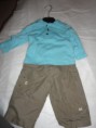 Ensemble 2 pièces: tee-shirt manche longue, pantalon 12m 4.5€
